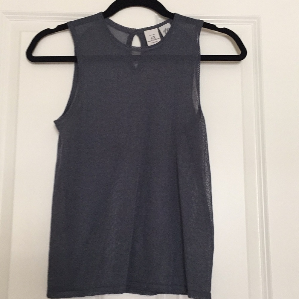 Armani Exchange Metallic Knit Top Size S